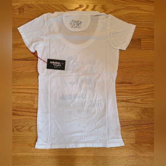 NWT Rockstars & Angels "Chucks USA" Tee Sz M - Picture 4 of 6